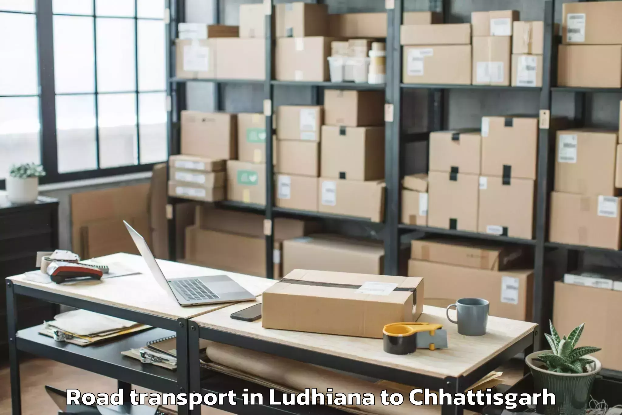 Easy Ludhiana to Bhilai Road Transport Booking